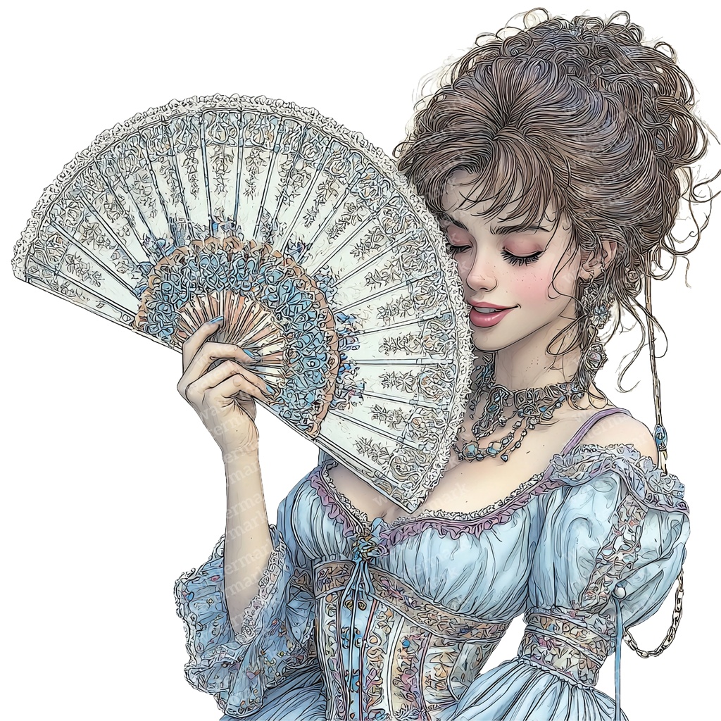 【商用利用可】ヴィクトリアンレディの水彩クリップアート10点セット|高解像度・透過PNG|アンティーク・クラシカル素材|ペーパークラフト・ジャンクジャーナル素材