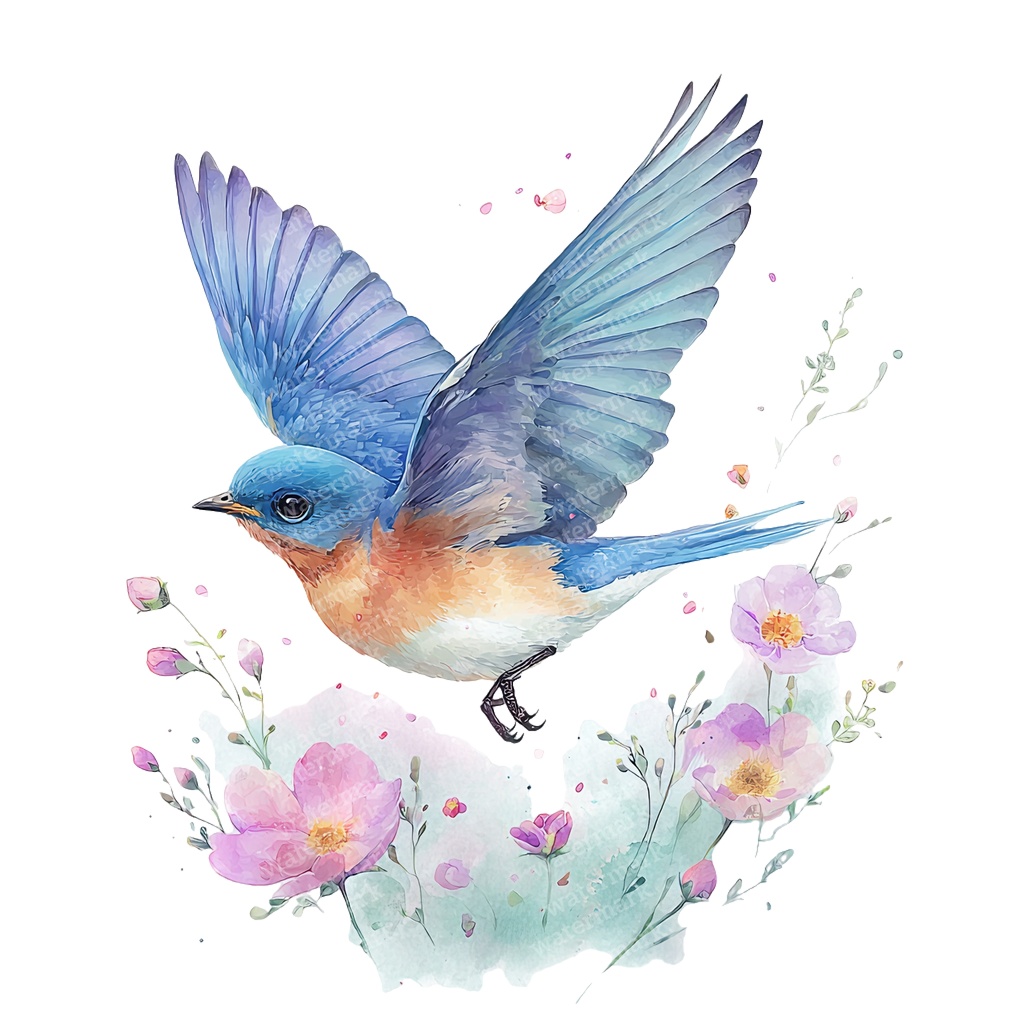 【商用利用可】カラフルな鳥の水彩クリップアート18点セット|高解像度・透過PNG|バード・ナチュラル素材|ペーパークラフト・ジャンクジャーナル素材
