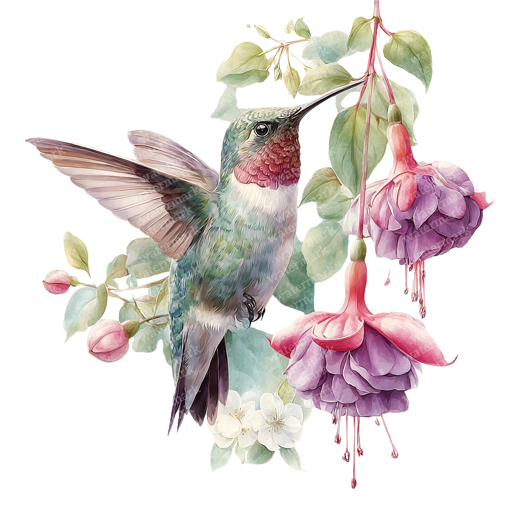 【商用利用可】カラフルな鳥の水彩クリップアート18点セット|高解像度・透過PNG|バード・ナチュラル素材|ペーパークラフト・ジャンクジャーナル素材
