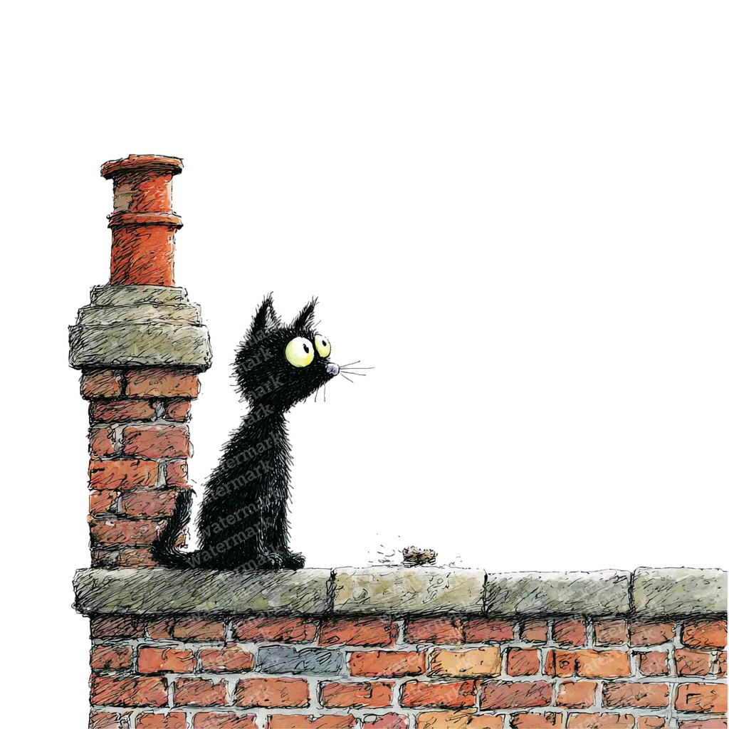 【商用利用可】黒猫の水彩クリップアート31点セット|高解像度・透過PNG|猫素材・ハロウィン・ペーパークラフト・ジャンクジャーナル素材