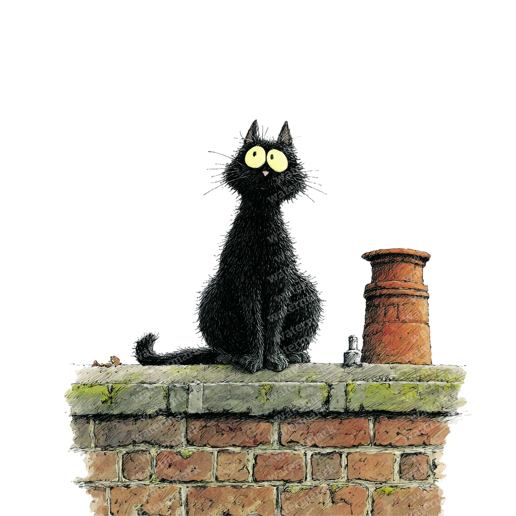 【商用利用可】黒猫の水彩クリップアート31点セット|高解像度・透過PNG|猫素材・ハロウィン・ペーパークラフト・ジャンクジャーナル素材