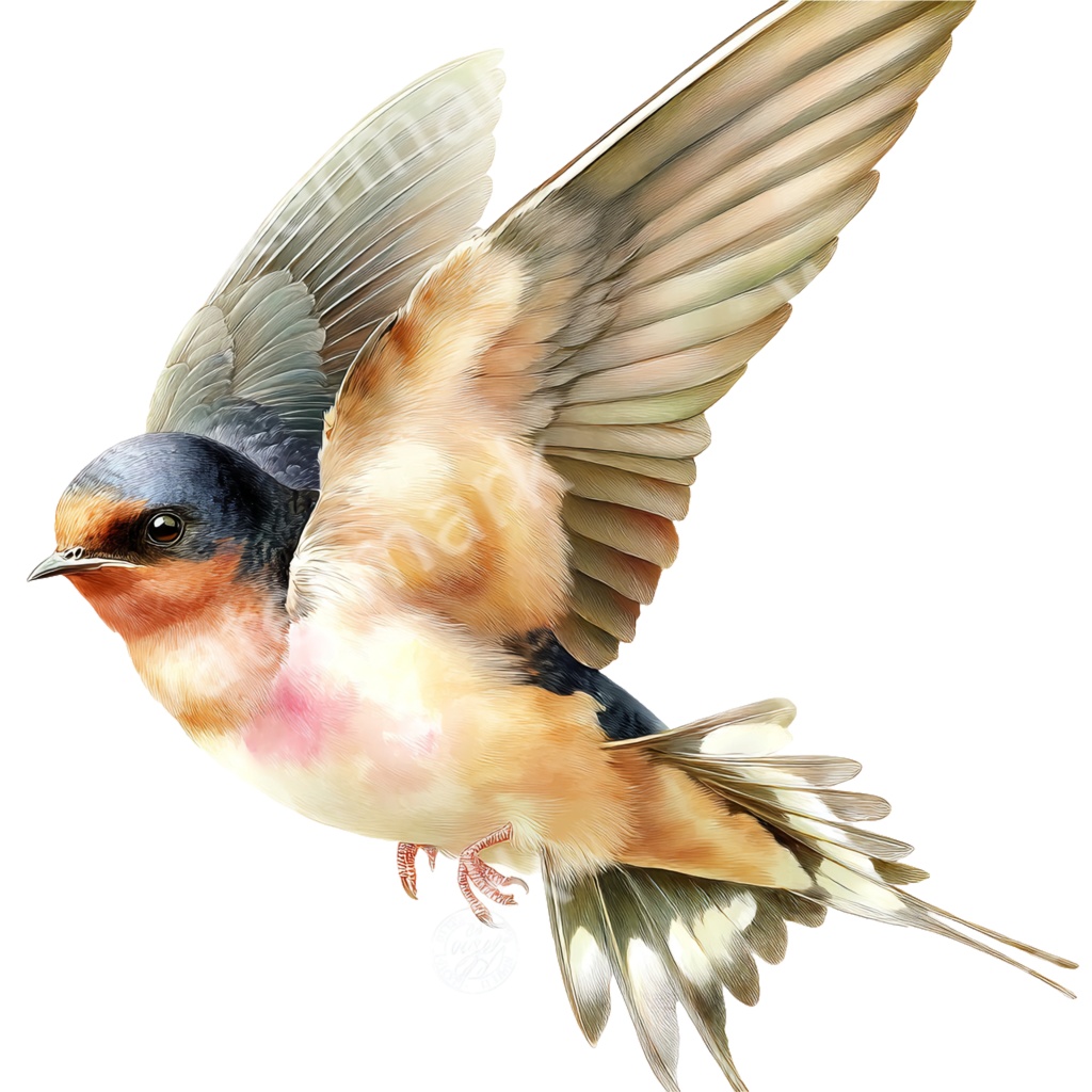 【商用利用OK】野鳥イラストPNG32点セット|水彩ボタニカル素材・ジャンクジャーナル向け