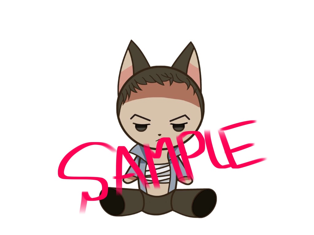 91Daysにゃんぬいステッカー (F ティグレにゃんぬい）