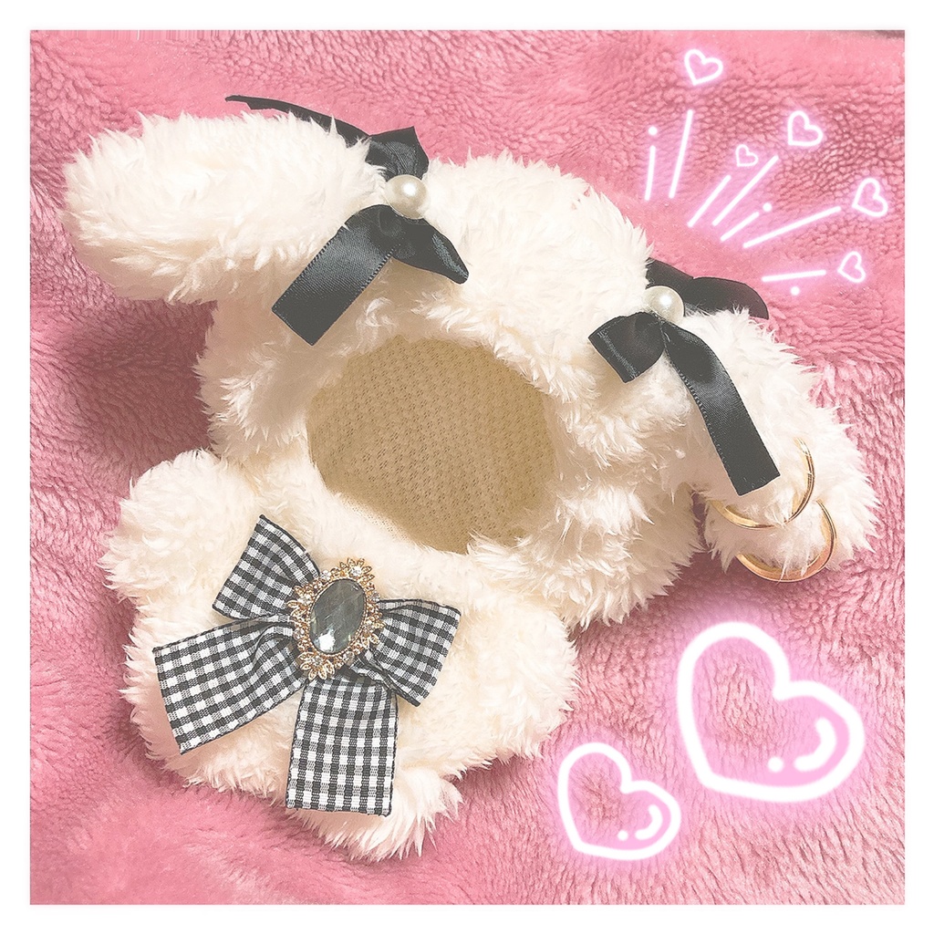 ピアスうさぎぬい服 紅茶うさぎ Booth