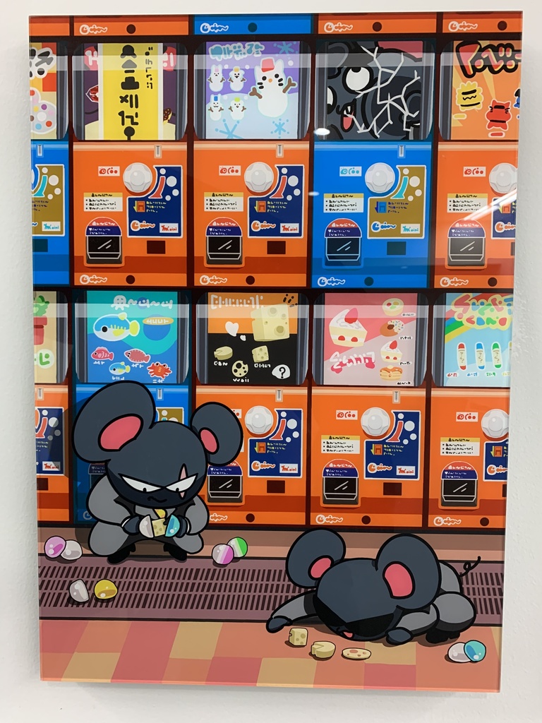 アクリルマウントイラスト作品「がちゃがちゃぎゃんぐ」