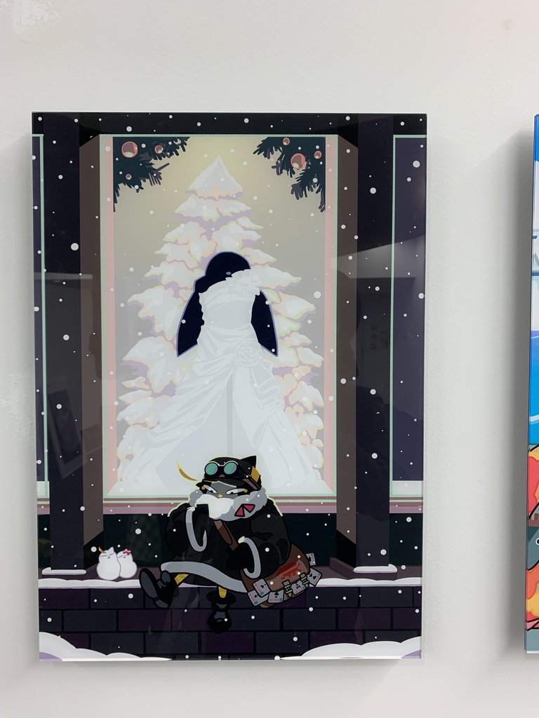 アクリルマウントイラスト作品「いつかあのこに」