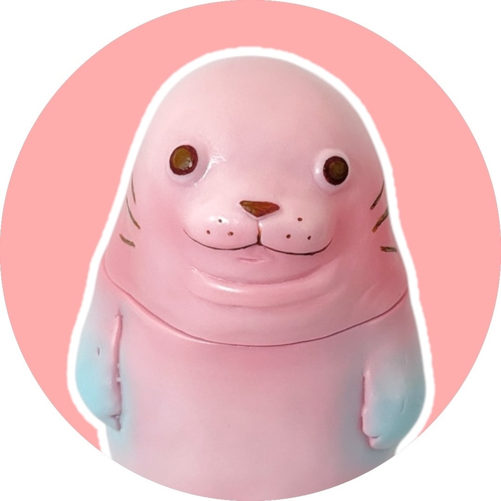 ソフビ『デベザラシ』🦭ベイビーピンク🌸