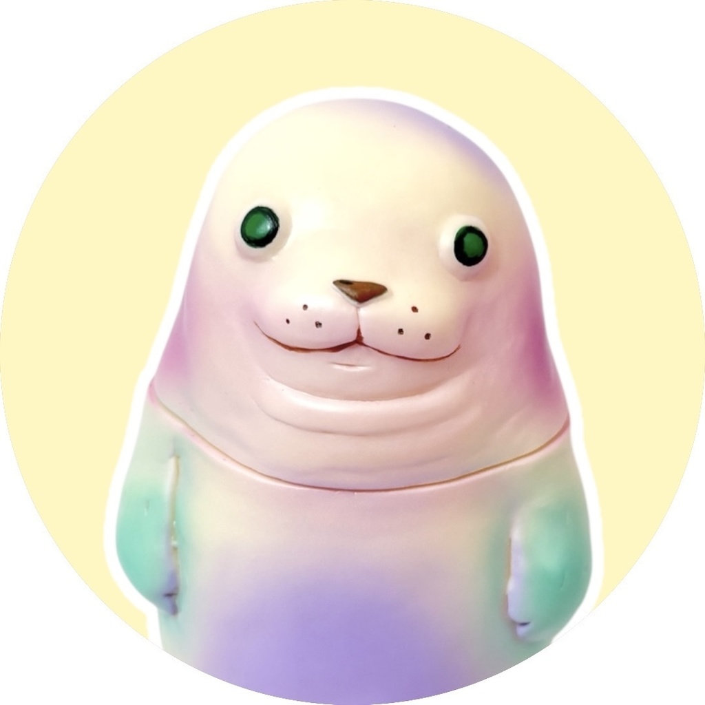 ソフビ『デベザラシ』🦭クリーミィグレープ🍨🍇