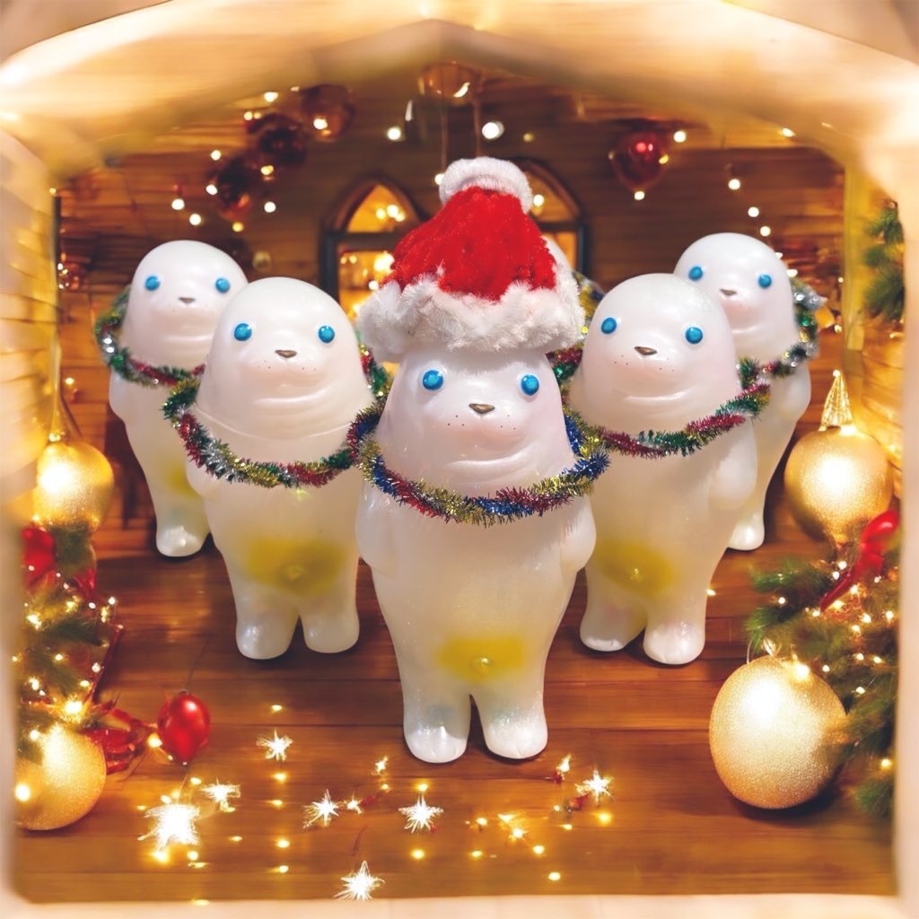 ソフビ『デベザラシ』🦭ホワイトスノー❄️