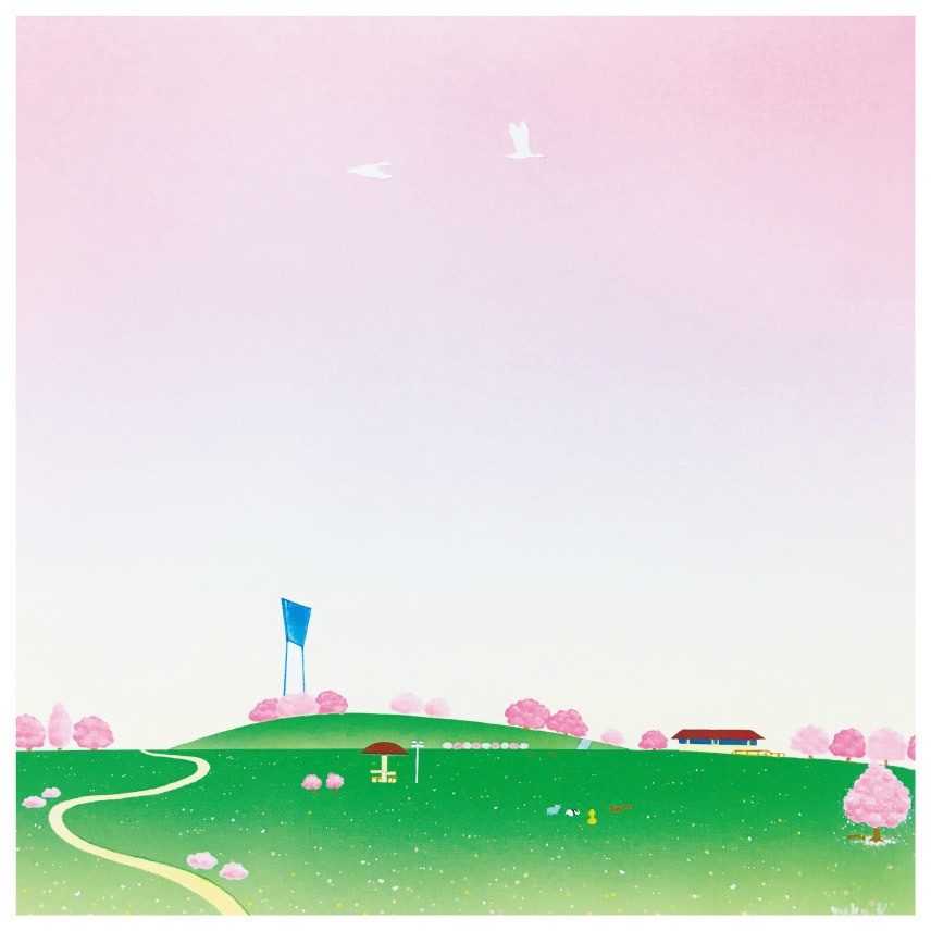 S-5 スクエアカード「四季-spring-」／三崎公園とマリンタワー