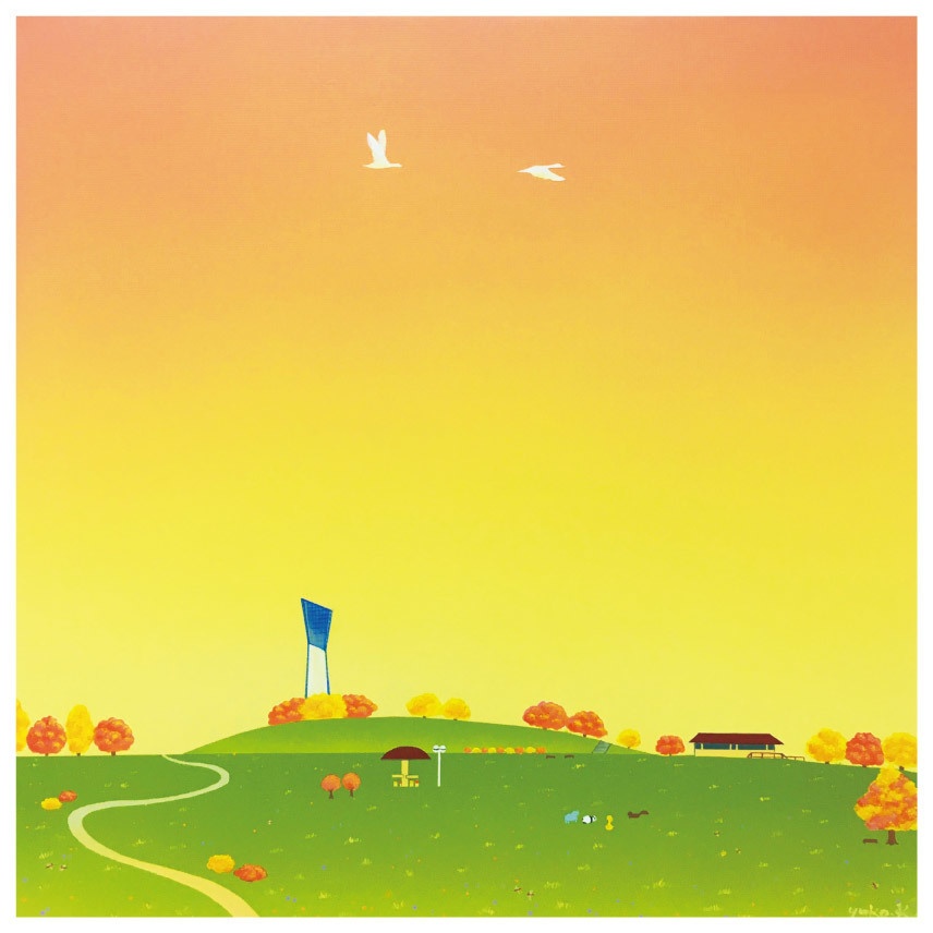 S-7 スクエアカード「四季-autumn-」／三崎公園とマリンタワー