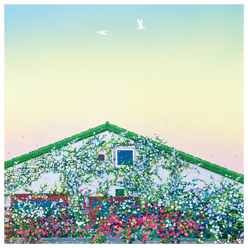 S-11 スクエアカード「Bloom」 ／壁が薔薇の家