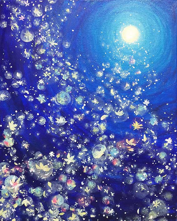 PO-009  ポストカード「月の花」