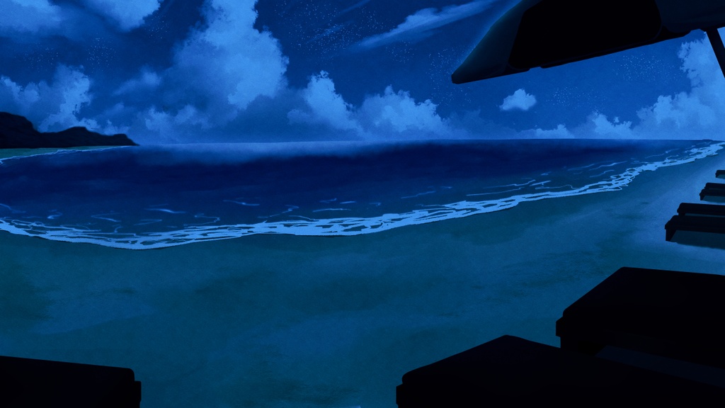Beach - Visual Novel Background | 「ビーチの背景アセット」