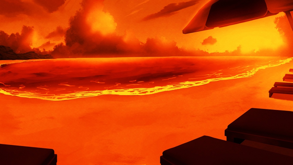 Beach - Visual Novel Background | 「ビーチの背景アセット」