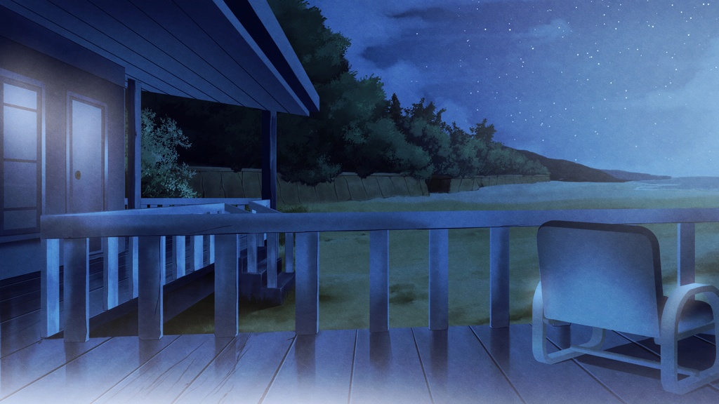 Beach House - Visual Novel Background | 「ビーチハウスの背景アセット」