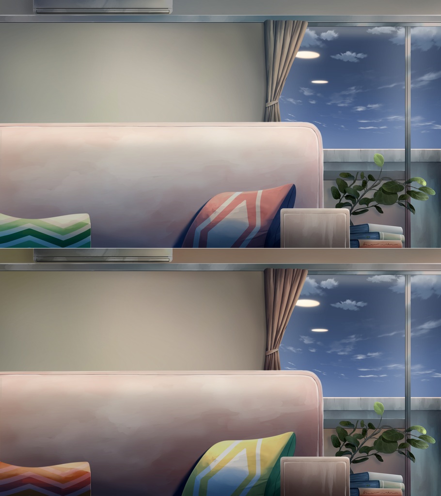 Living Room - VTuber Background | 「リビングルームの背景アセット」