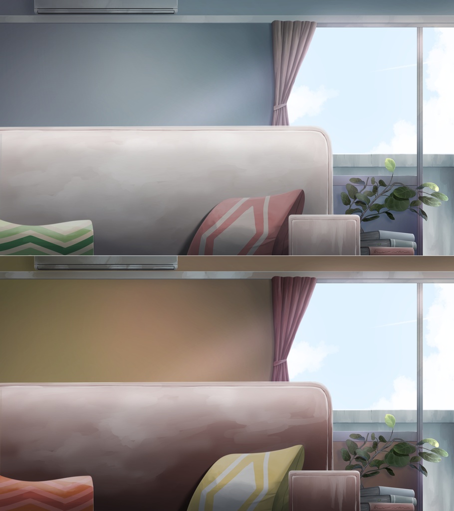 Living Room - VTuber Background | 「リビングルームの背景アセット」