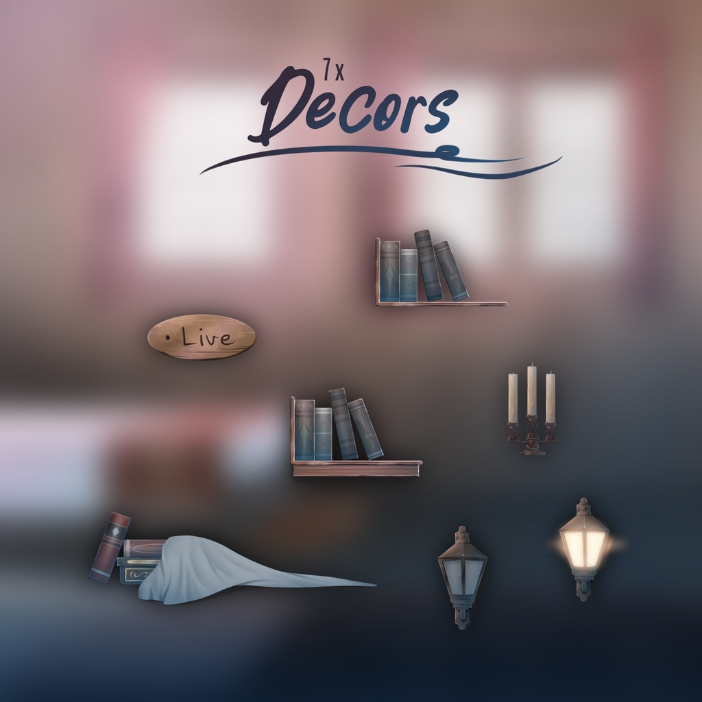 Wooden Room - Stream/VTuber Pack | 「木造の部屋 - ストリーム/VTuber パック」