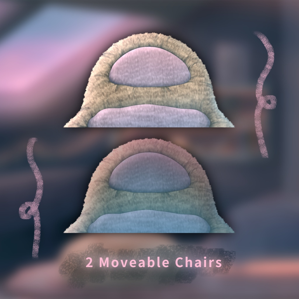 Simple Pink Bedroom - Visual Novel/VTuber Background | 「ピンクのシンプルな寝室 - 背景アセット」