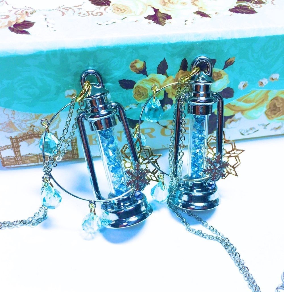 デザイン硝子灯篭【チルノ×氷華】