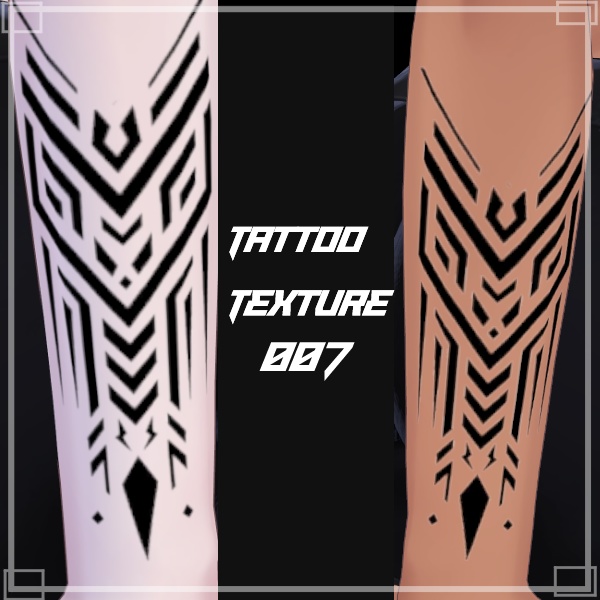 LL.006.007【VRC想定タトゥーテクスチャ】