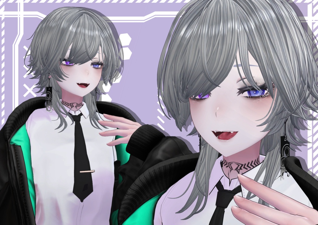 LL.地雷系アイシャドウメイク【VRC想定メイクテクスチャ】