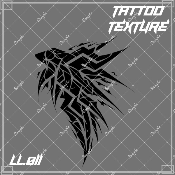 LL.011【VRC想定タトゥーテクスチャ】