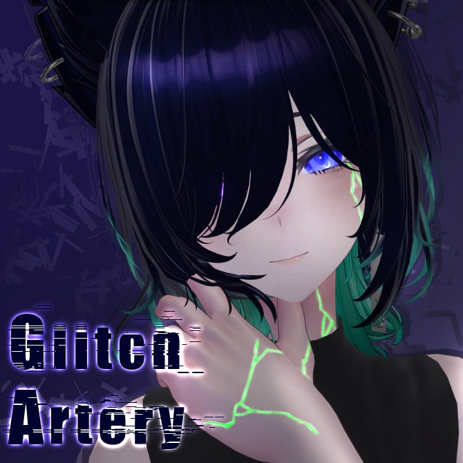 LL.Glitch Artery【VRC想定ボディ亀裂テクスチャ】