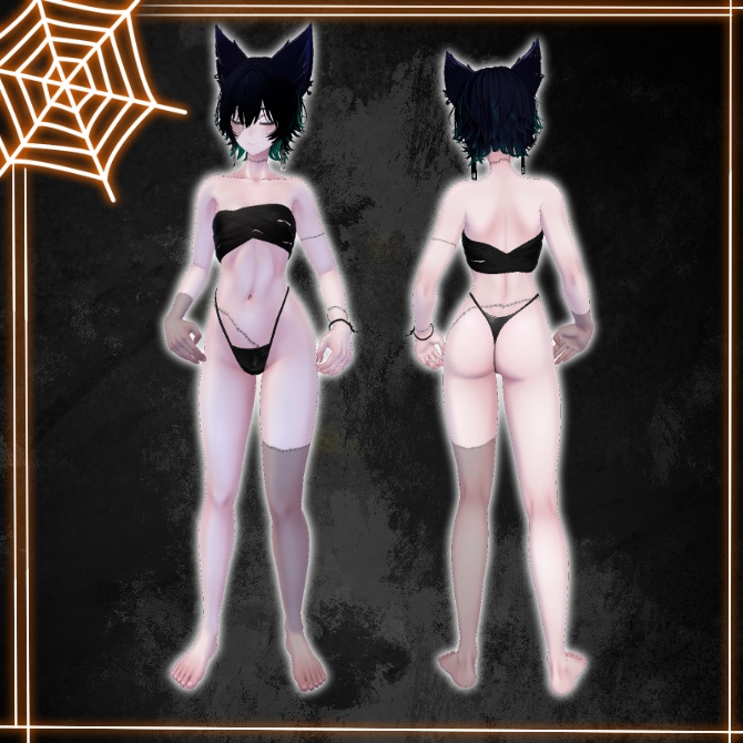 【Lasyusha】LL.FrankenStitch【VRC想定ボディテクスチャ】