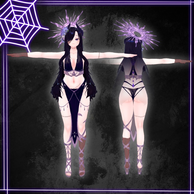 【Liloumois】LL.FrankenStitch Li【VRC想定ボディテクスチャ】