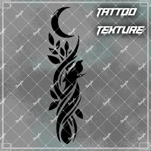 【#LENLEN_VRC】LL.014【VRC想定タトゥーテクスチャ】