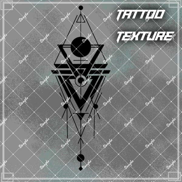 【#LENLEN_VRC】LL.015【VRC想定タトゥーテクスチャ】