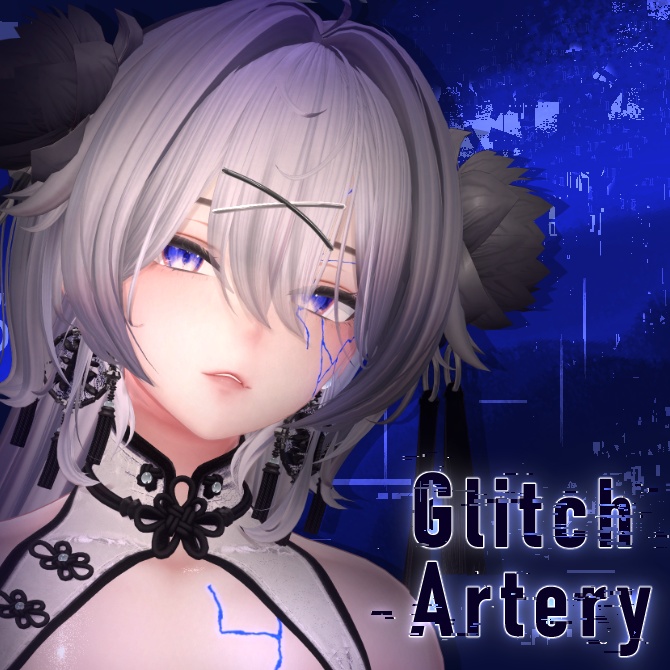 LL.Glitch Artery Shinra【VRC想定ボディ亀裂テクスチャ】