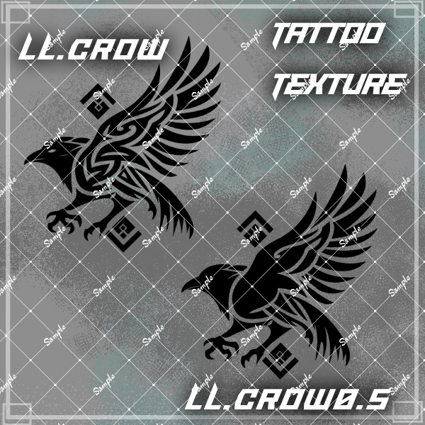 【#LENLEN_VRC】LL.017【VRC想定タトゥーテクスチャ】