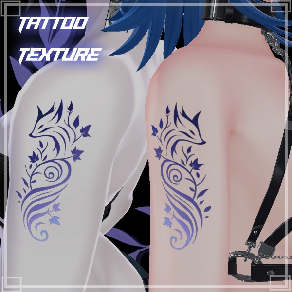 【#LENLEN_VRC】LL.018【VRC想定タトゥーテクスチャ】