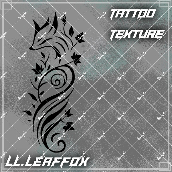 【#LENLEN_VRC】LL.018【VRC想定タトゥーテクスチャ】