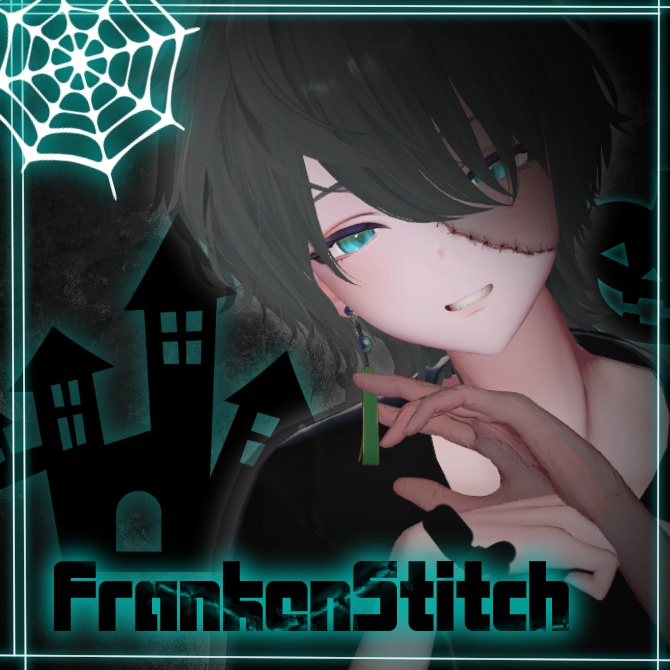 10/31までsale【墨惺】LL.FrankenStitch BS【VRC想定ボディテクスチャ】