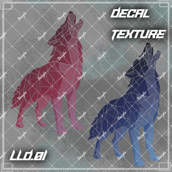 【#LENLEN_VRC】LLD.01【VRC想定デカールテクスチャ】