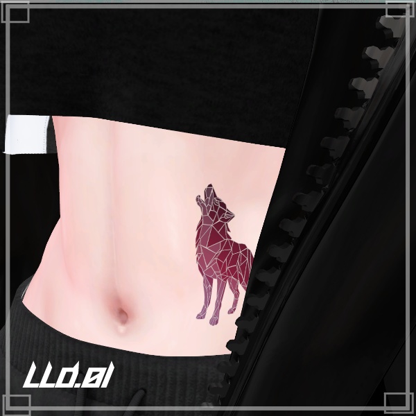 【#LENLEN_VRC】LLD.01【VRC想定デカールテクスチャ】