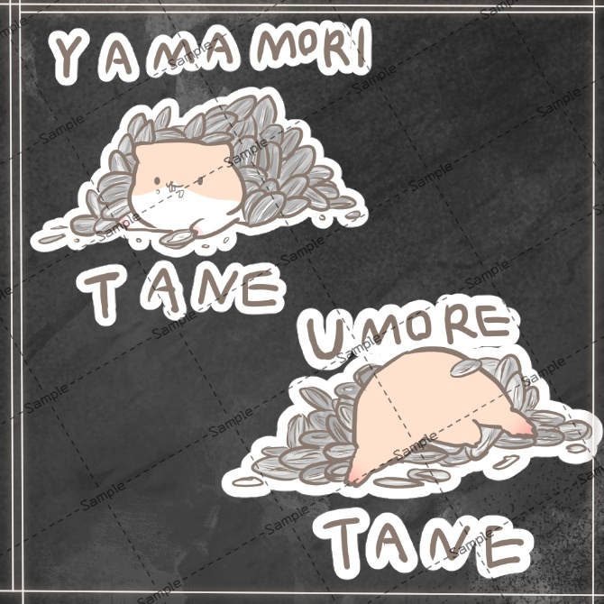 【#LENLEN_VRC】🐹LL.HAMU.01【VRC想定デカールステッカーテクスチャ】