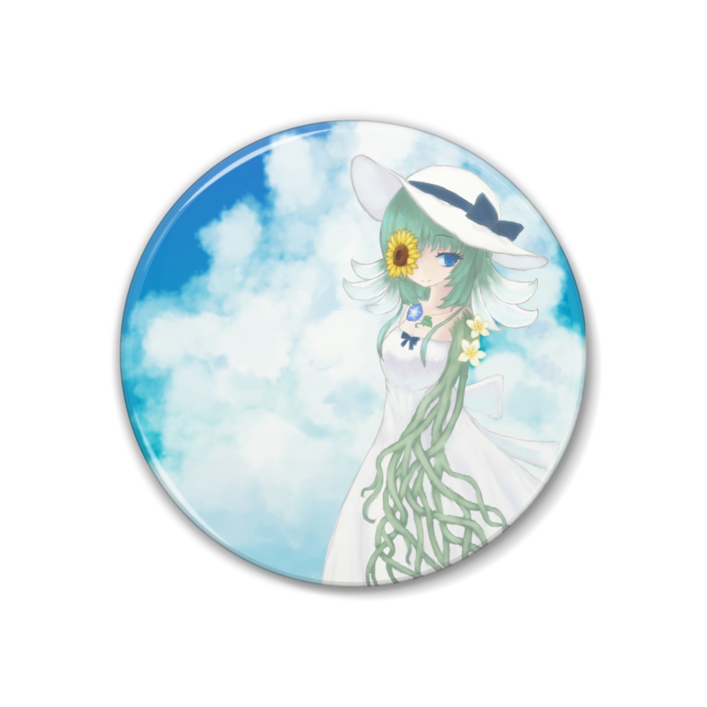 缶バッジ「蒼天彩夏」(32㎜)