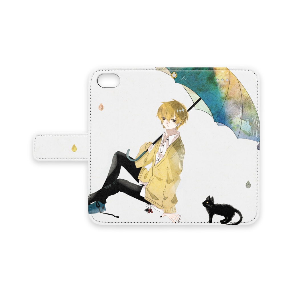 相逢傘手帳型スマホカバー
