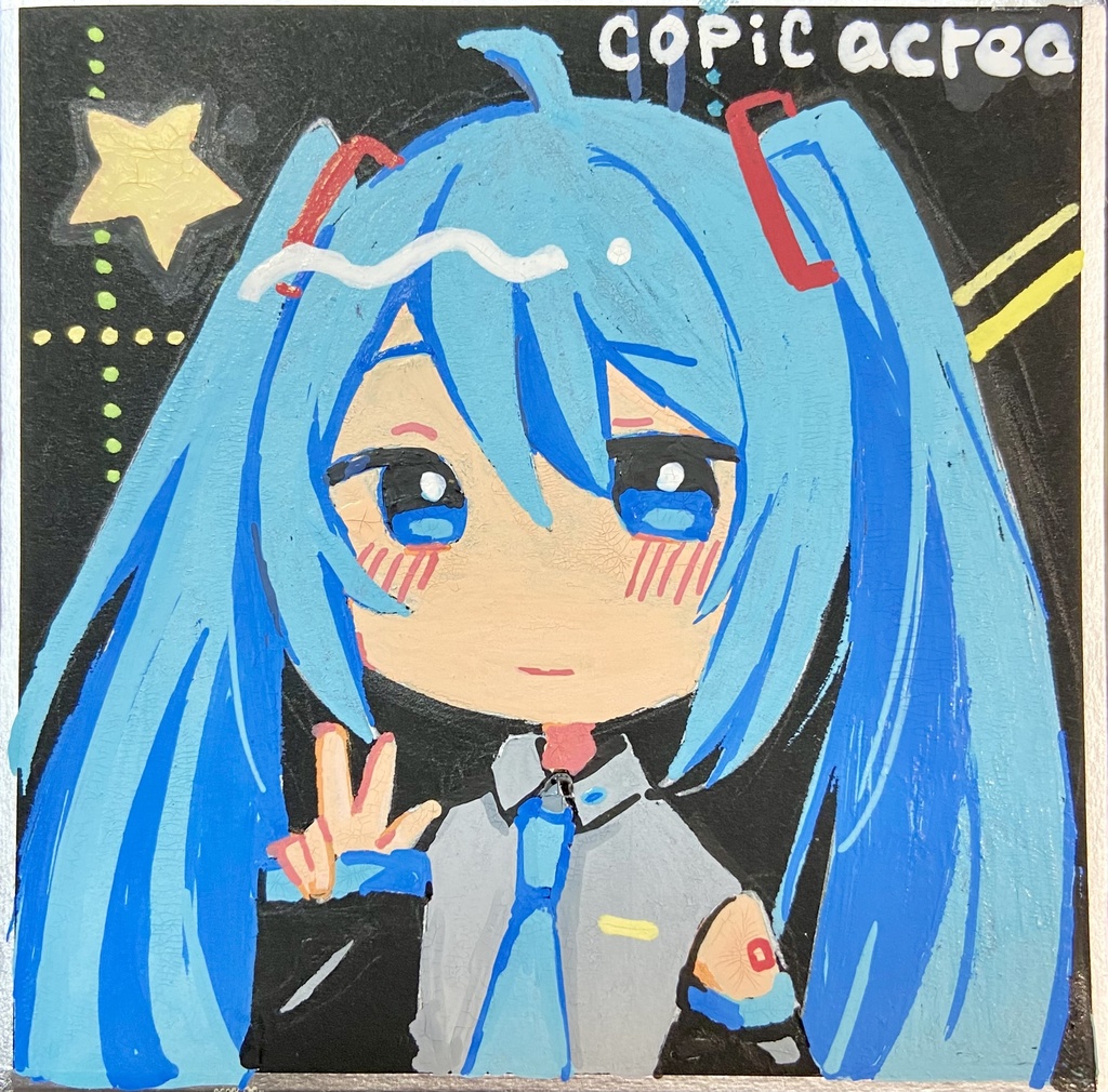 【手描きイラスト】初音ミク