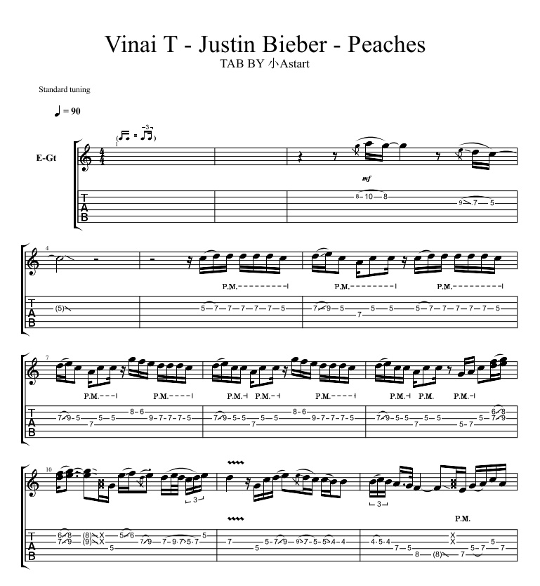 Vinai T Justin Bieber Peaches[TAB] 小Astart BOOTH