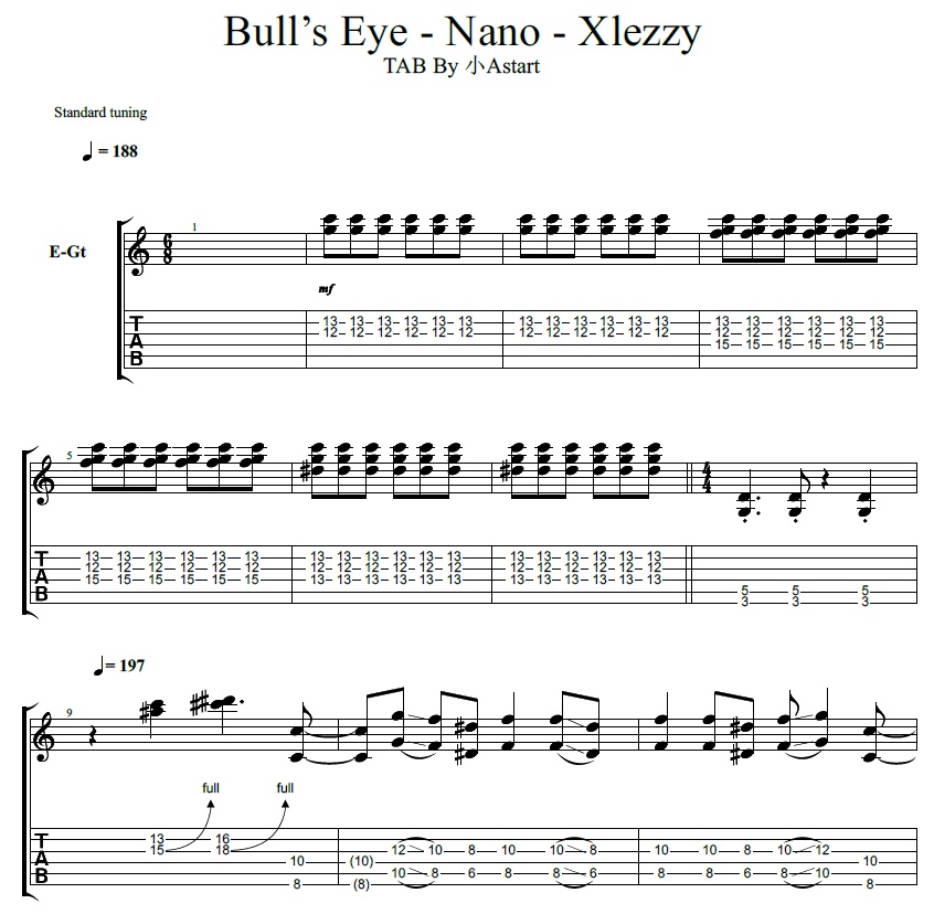 Bull’s Eye - Nano - Xlezzy[TAB]