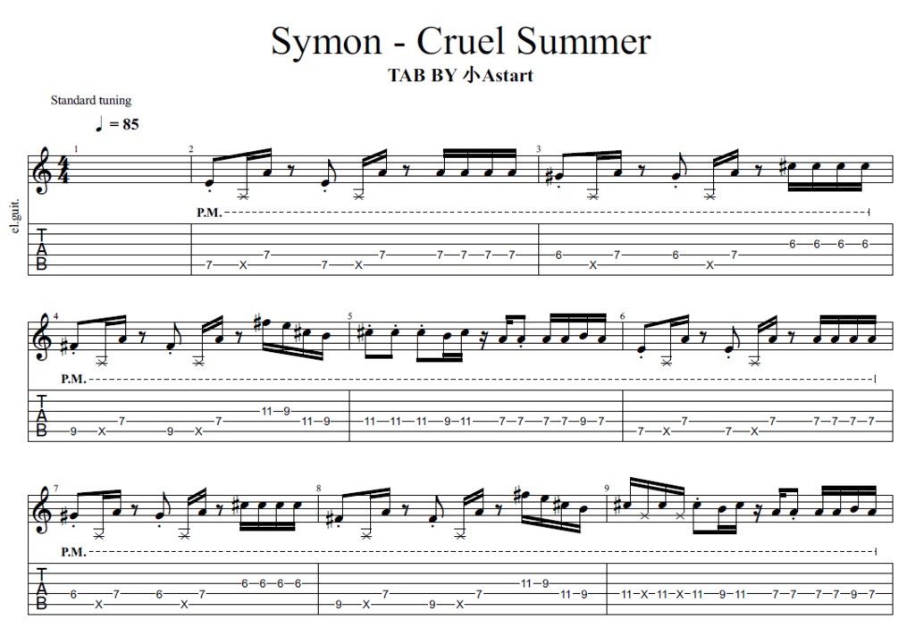 Taylor Swift - Cruel Summer cover by Symon [TAB]