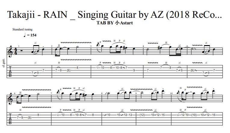 Takajii - RAIN Cover by AZ (2018 ReCover)[TAB]