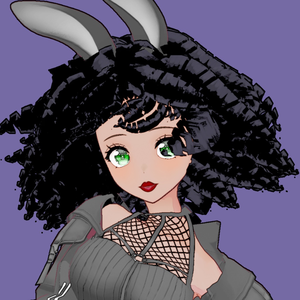 Noire-Curly Hair (Black)