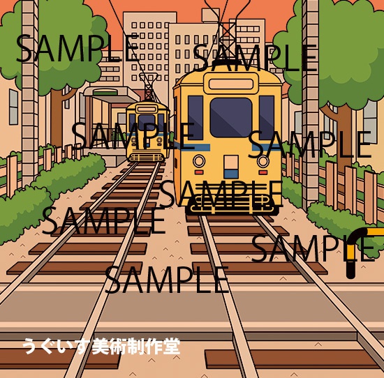 東京イラスト「都営荒川線」